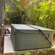 Custom Cedar Deck With Privacy Fence and Hot Tub in New Buffalo, MI 1